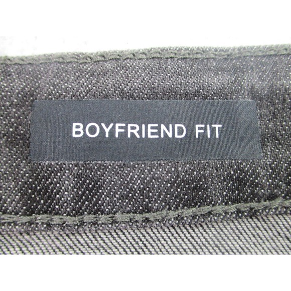 Judy Blue LA Jeans Womens Sz 15/32 Black Denim Washed Distressed Boyfriend Fit - Picture 5 of 16